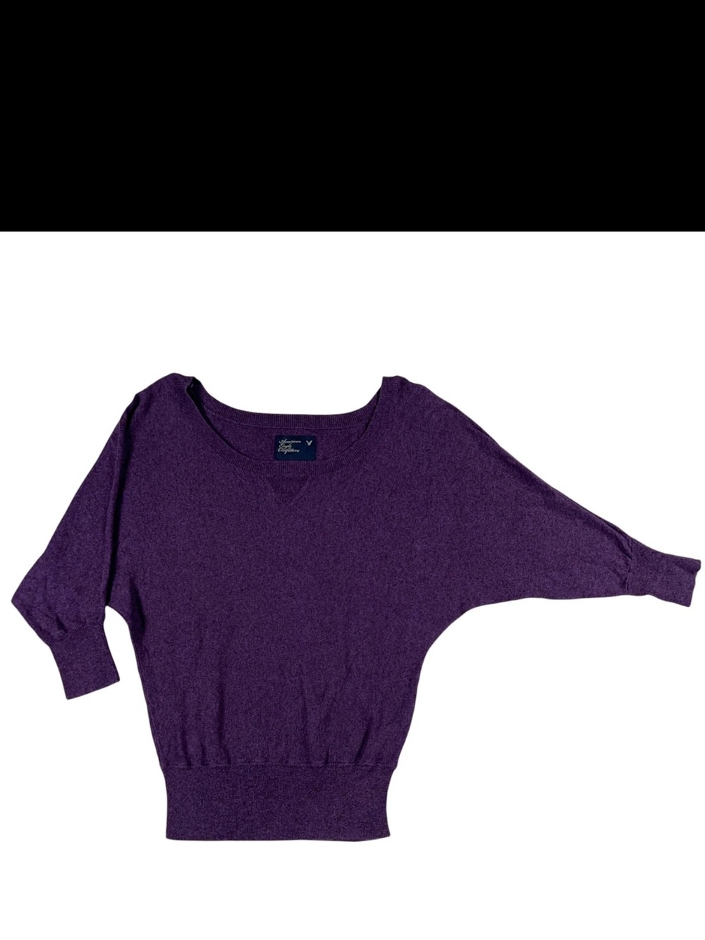 VTG American Eagle Outfitters Purple Cotton Knit Pullover Sweater Womens Small